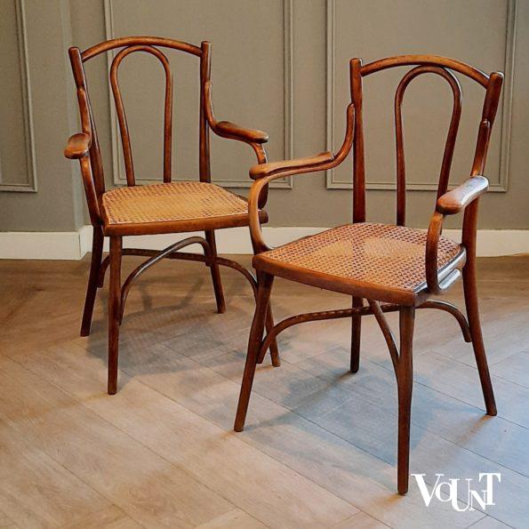 Set van 2 Thonet-stoelen nr. 56 / 1056, rond 1900