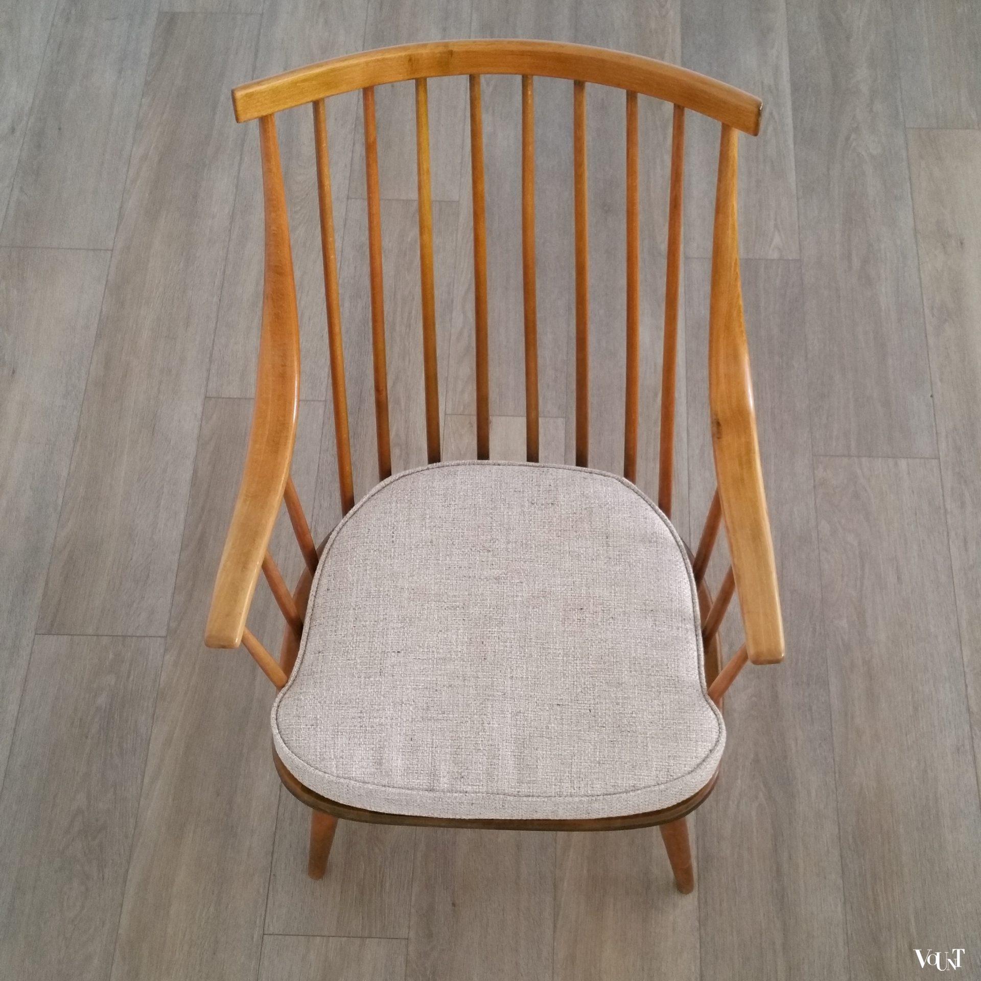 Spijlenstoel met armleuningen, Lena Larsson voor Nesto/Pastoe, jaren '60