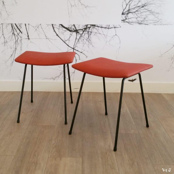 Set van 2 krukken, W.H. Gispen voor Kembo, jaren '50