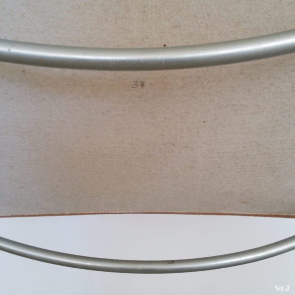 S34 buisframestoel met leren bekleding, Mart Stam voor Thonet, jaren '80