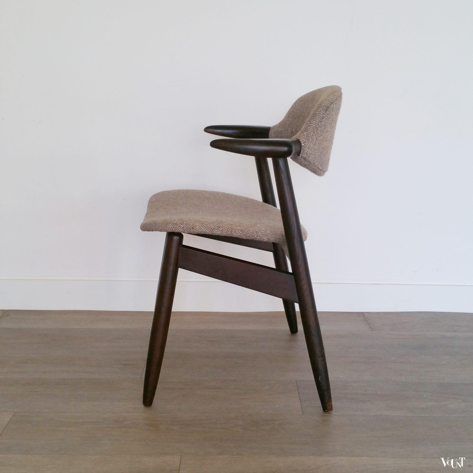 Set van 4 koehoorn stoelen, Tijsseling voor Hulmefa Nieuwe Pekela, jaren '60