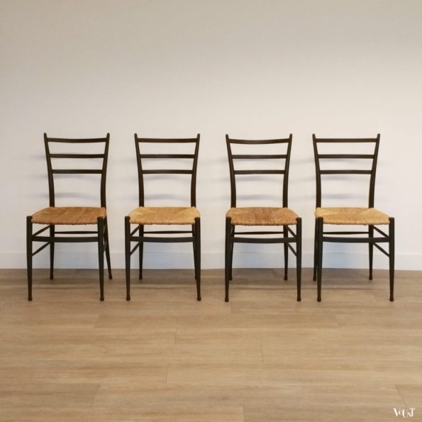 Set van 4 Spinetto stoelen, Chiavari, Italië, jaren '50