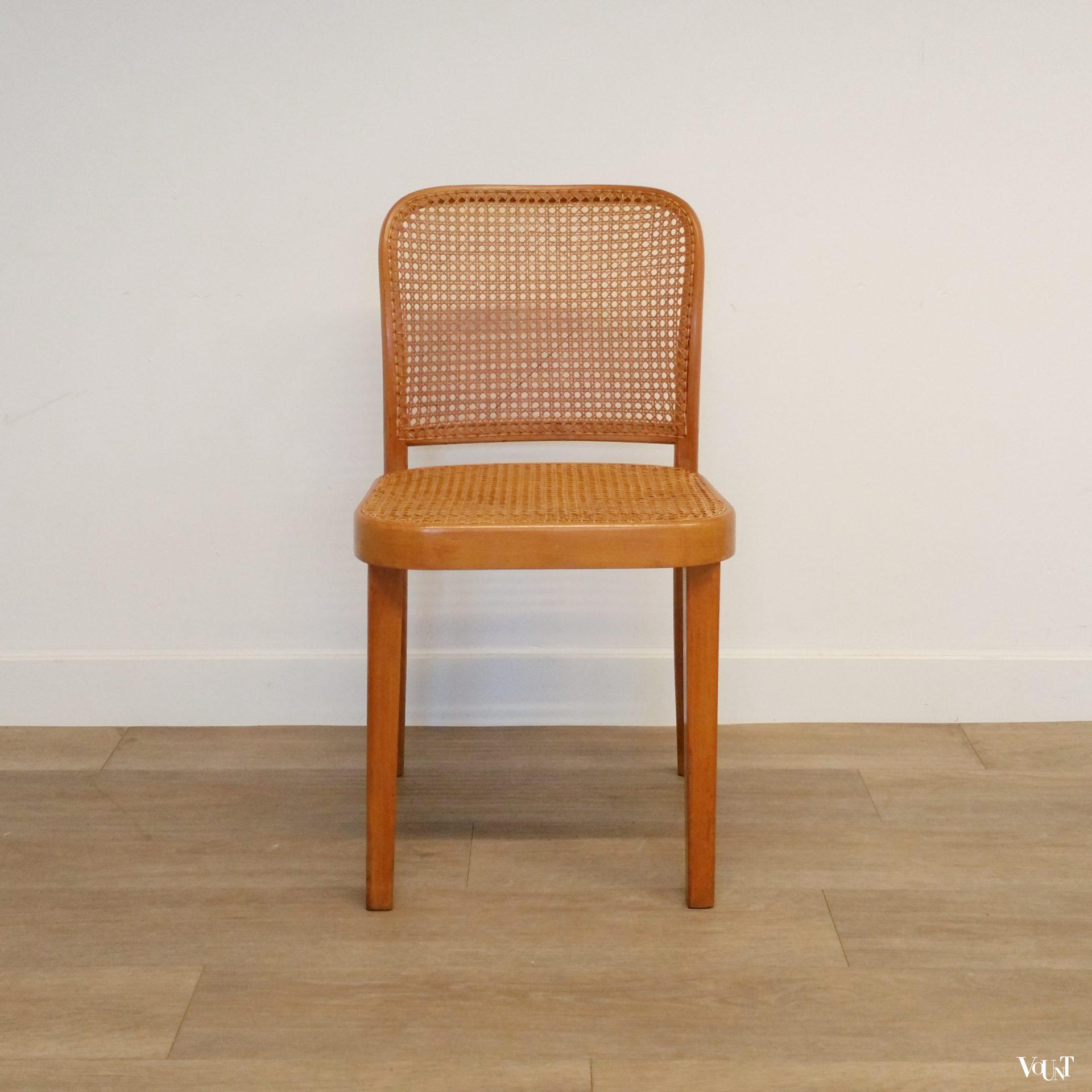 Set van 4 Praag of 811 stoelen, Josef Hoffmann voor Thonet, eind jaren '40