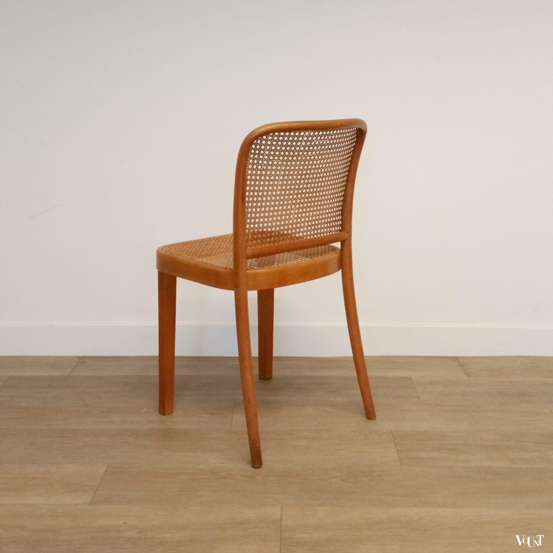 Set van 4 Praag of 811 stoelen, Josef Hoffmann voor Thonet, eind jaren '40