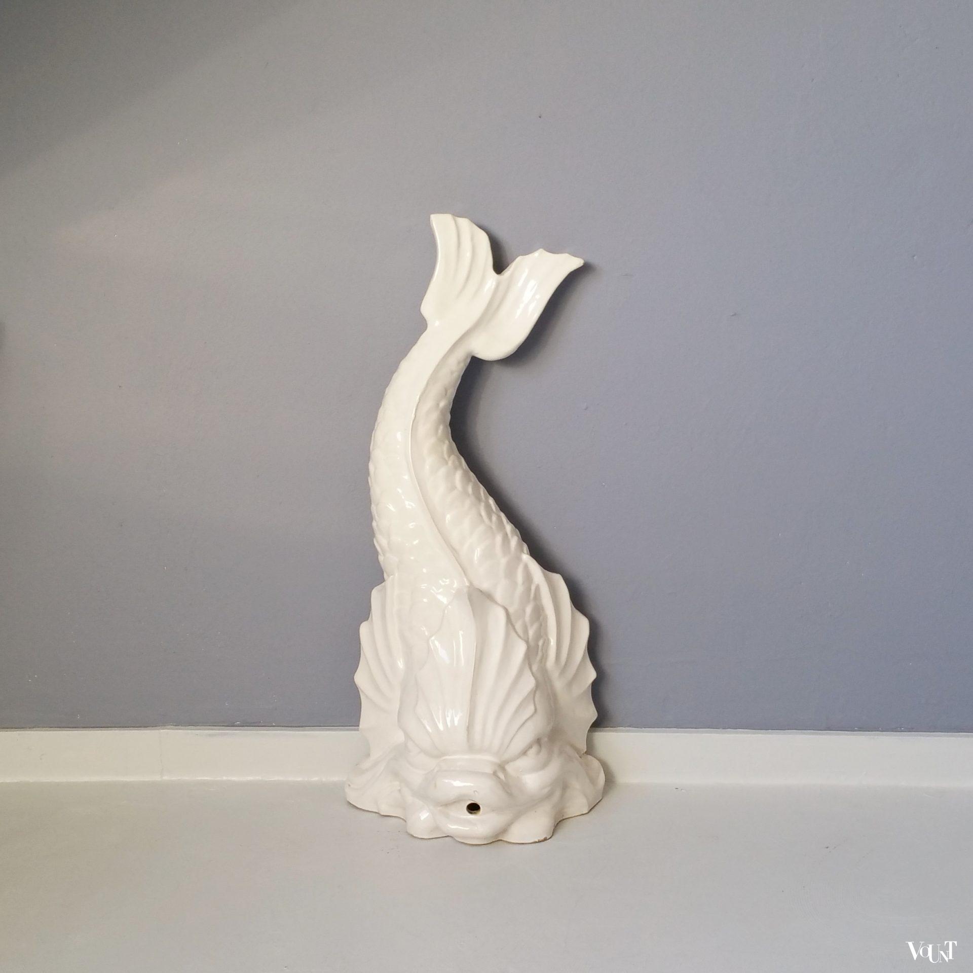 Keramische dolfijn / spuwer, jaren '60/'70