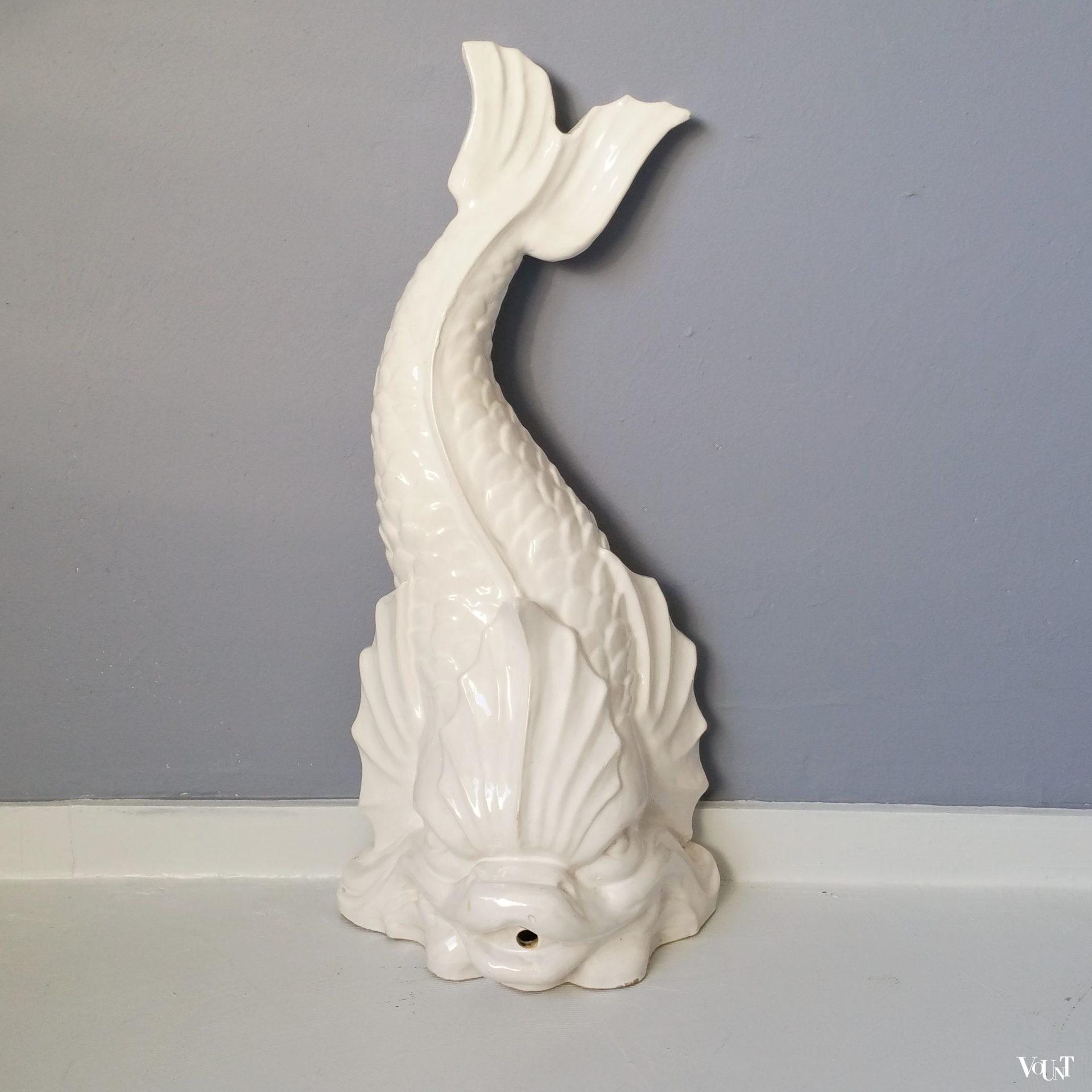 Keramische dolfijn / spuwer, jaren '60/'70