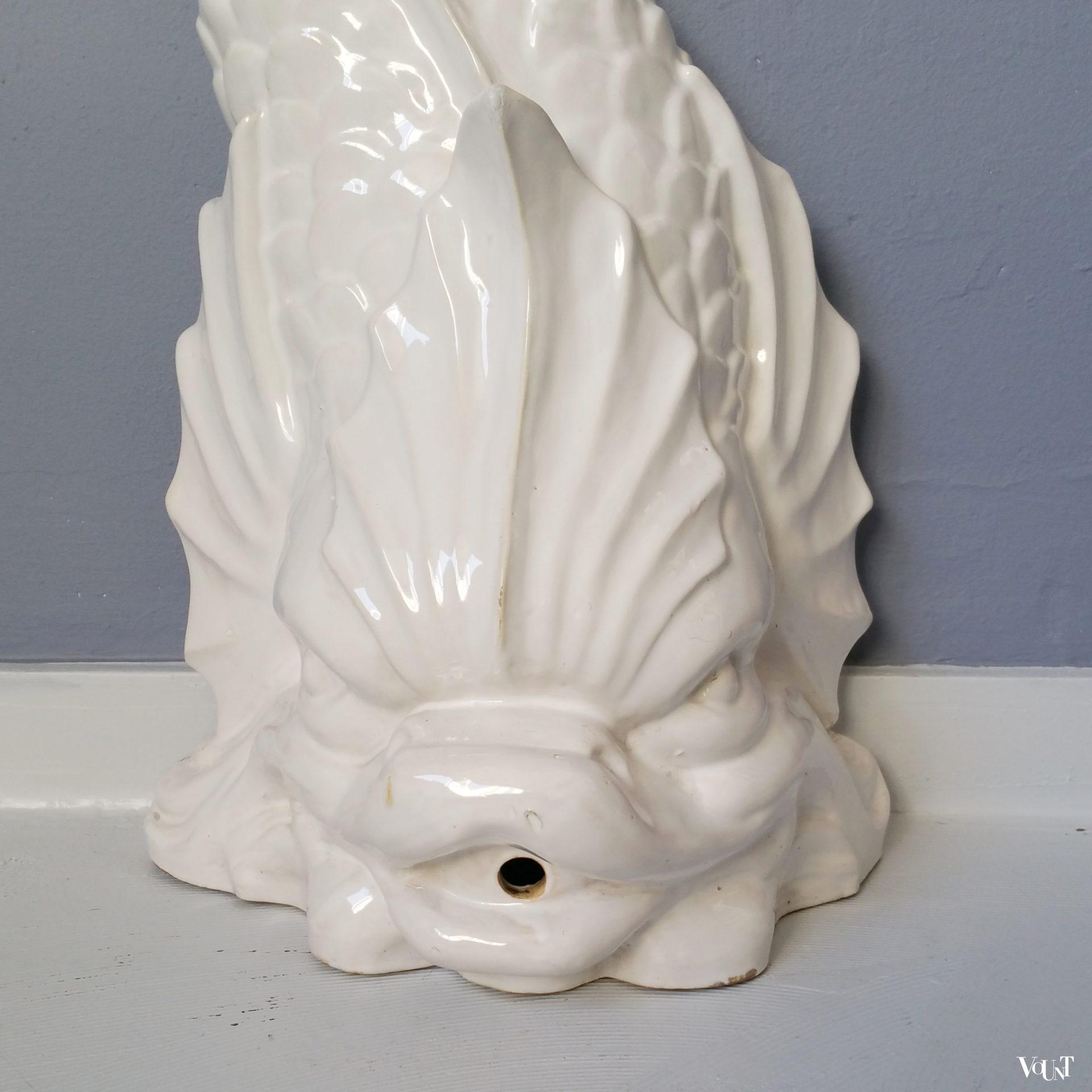 Keramische dolfijn / spuwer, jaren '60/'70