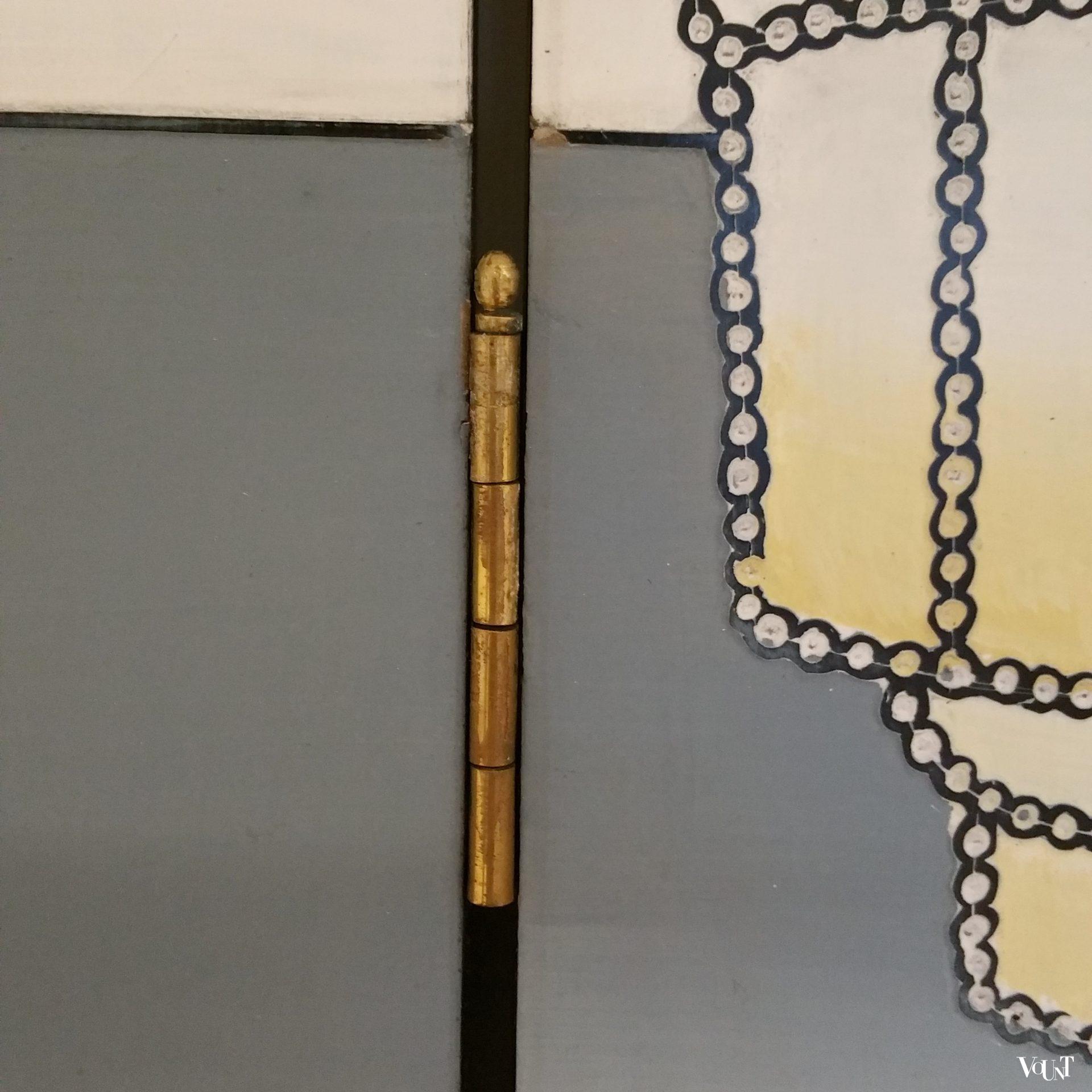 Art Deco-stijl kamerscherm / room divider bal, jaren '80