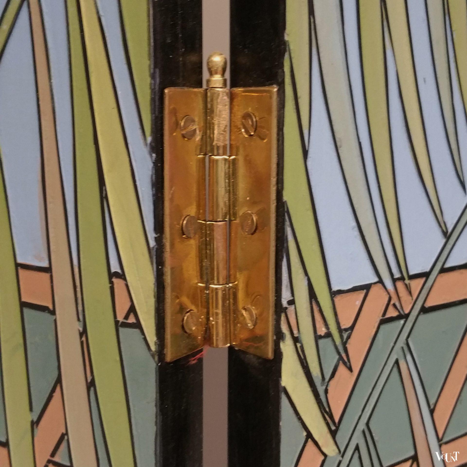 Art Deco-stijl kamerscherm / room divider tennis, jaren '80