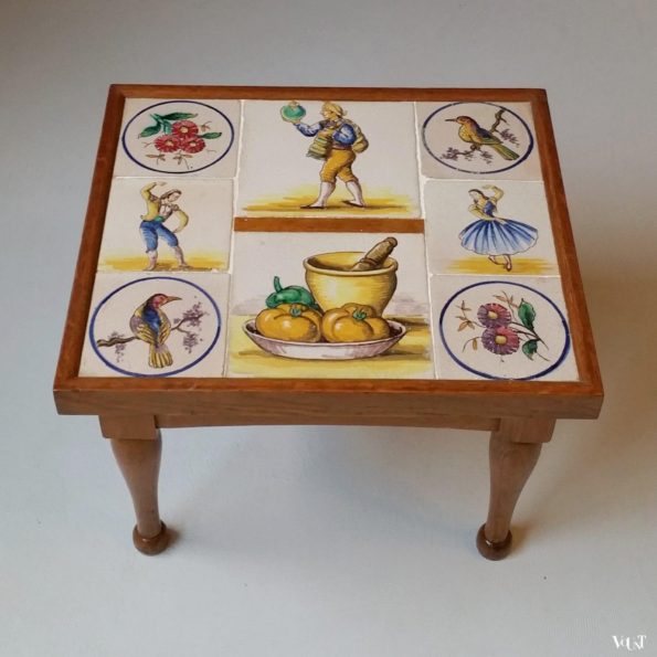 Vintage Spaanse tegeltafel