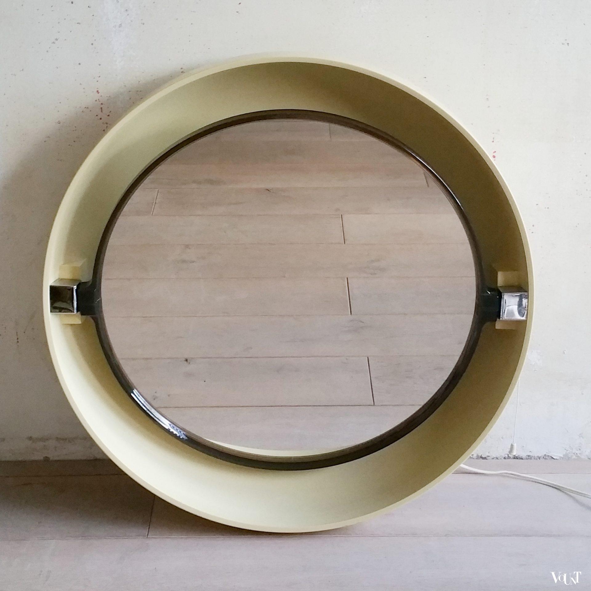 Verlichte wandspiegel, Allibert, jaren '70