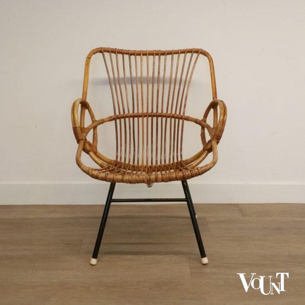 Set van 2 rotan stoeltjes, Rohé Noordwolde, jaren '60