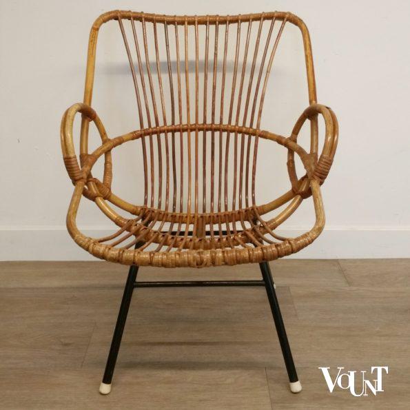 Set van 2 rotan stoeltjes, Rohé Noordwolde, jaren '60