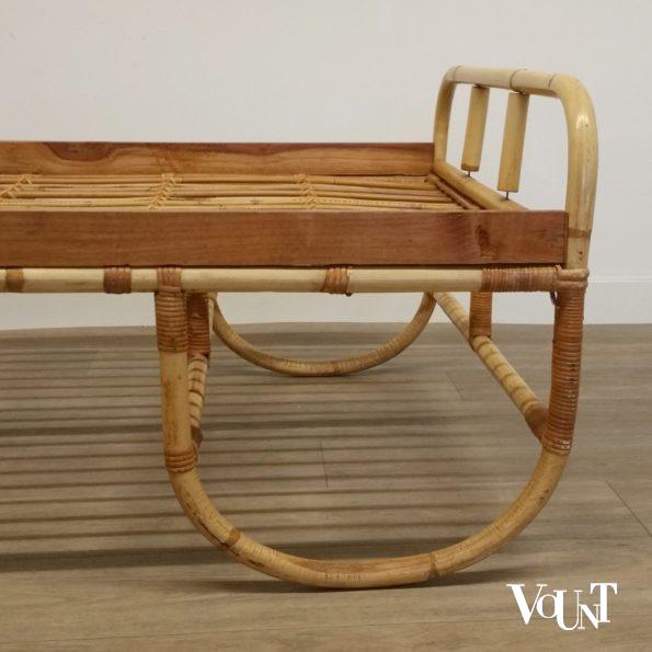 Vintage rotan bed, jaren '60