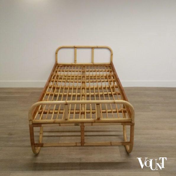 Vintage rotan bed, jaren '60