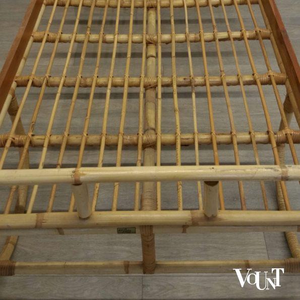 Vintage rotan bed, jaren '60