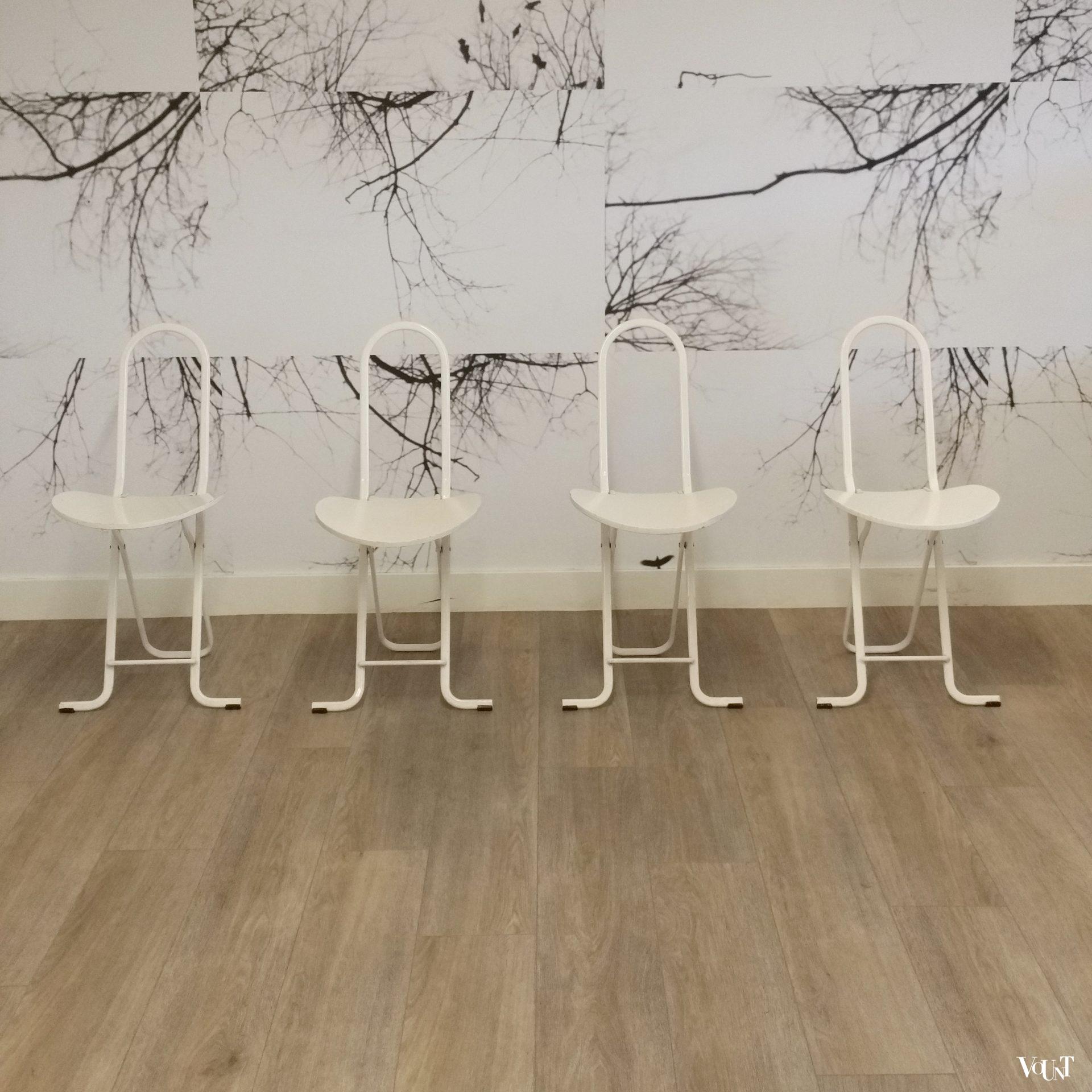 Set van 4 Dafne klapstoelen van Gastone Rinaldi voor Thema, jaren '70