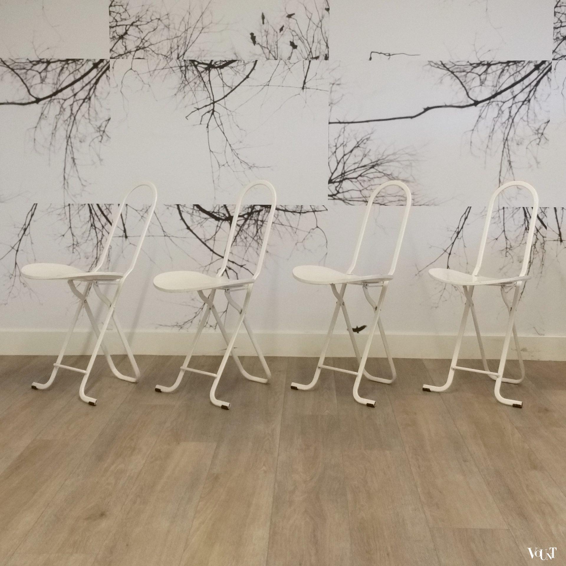 Set van 4 Dafne klapstoelen van Gastone Rinaldi voor Thema, jaren '70