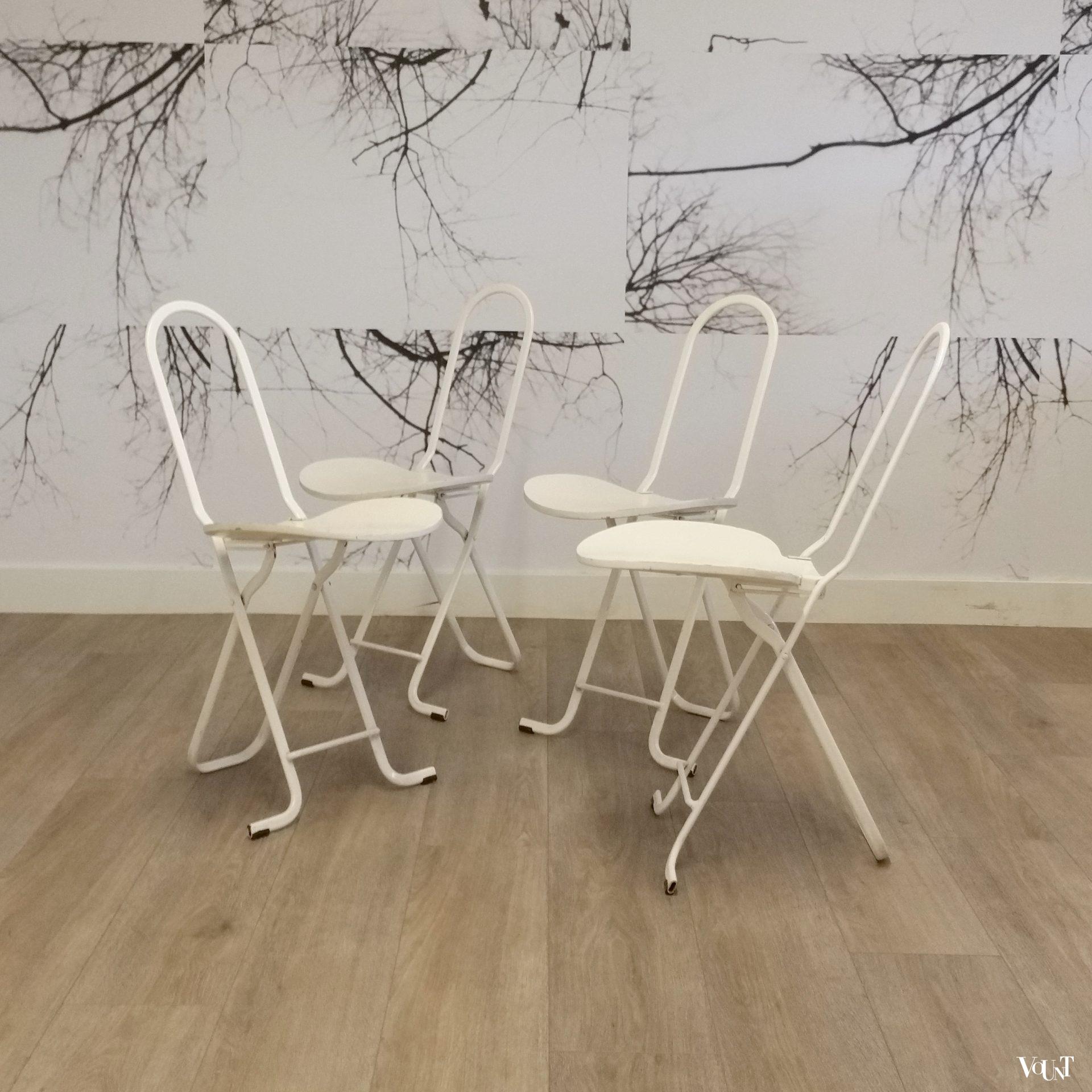 Set van 4 Dafne klapstoelen van Gastone Rinaldi voor Thema, jaren '70