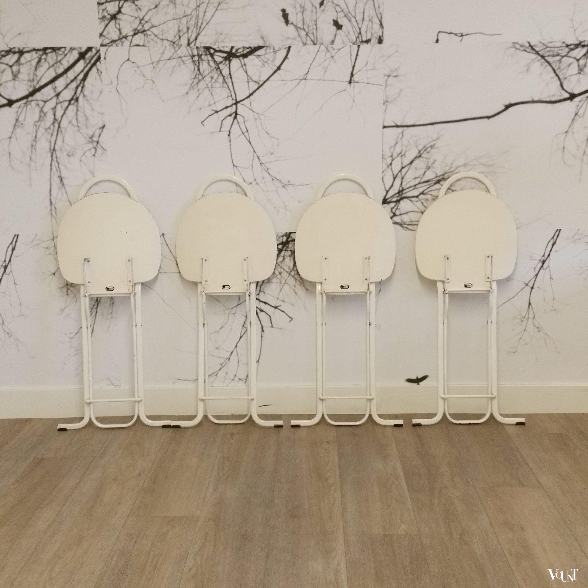 Set van 4 Dafne klapstoelen van Gastone Rinaldi voor Thema, jaren '70