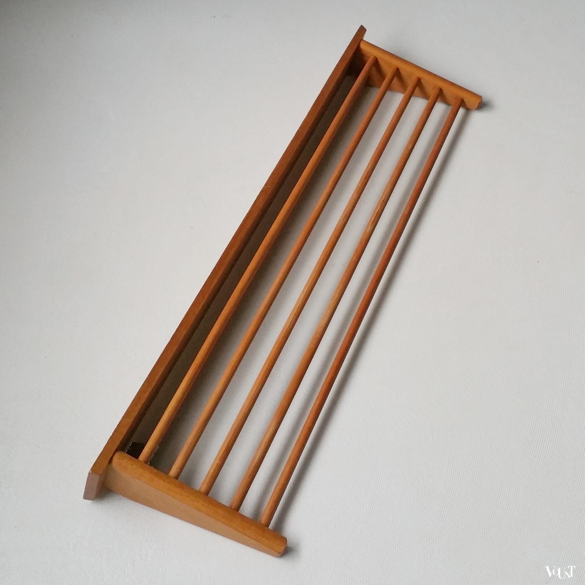 Houten keukenrek, Piet Zwart voor Bruynzeel, jaren '50