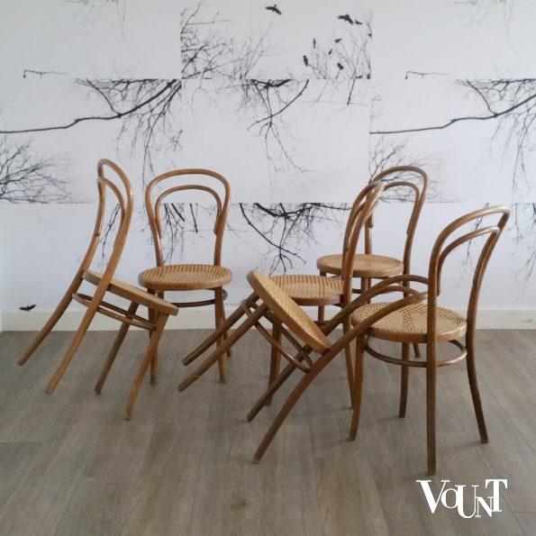 Set van 6 nr. 14 stoelen, ZPM Radomsko, jaren '60