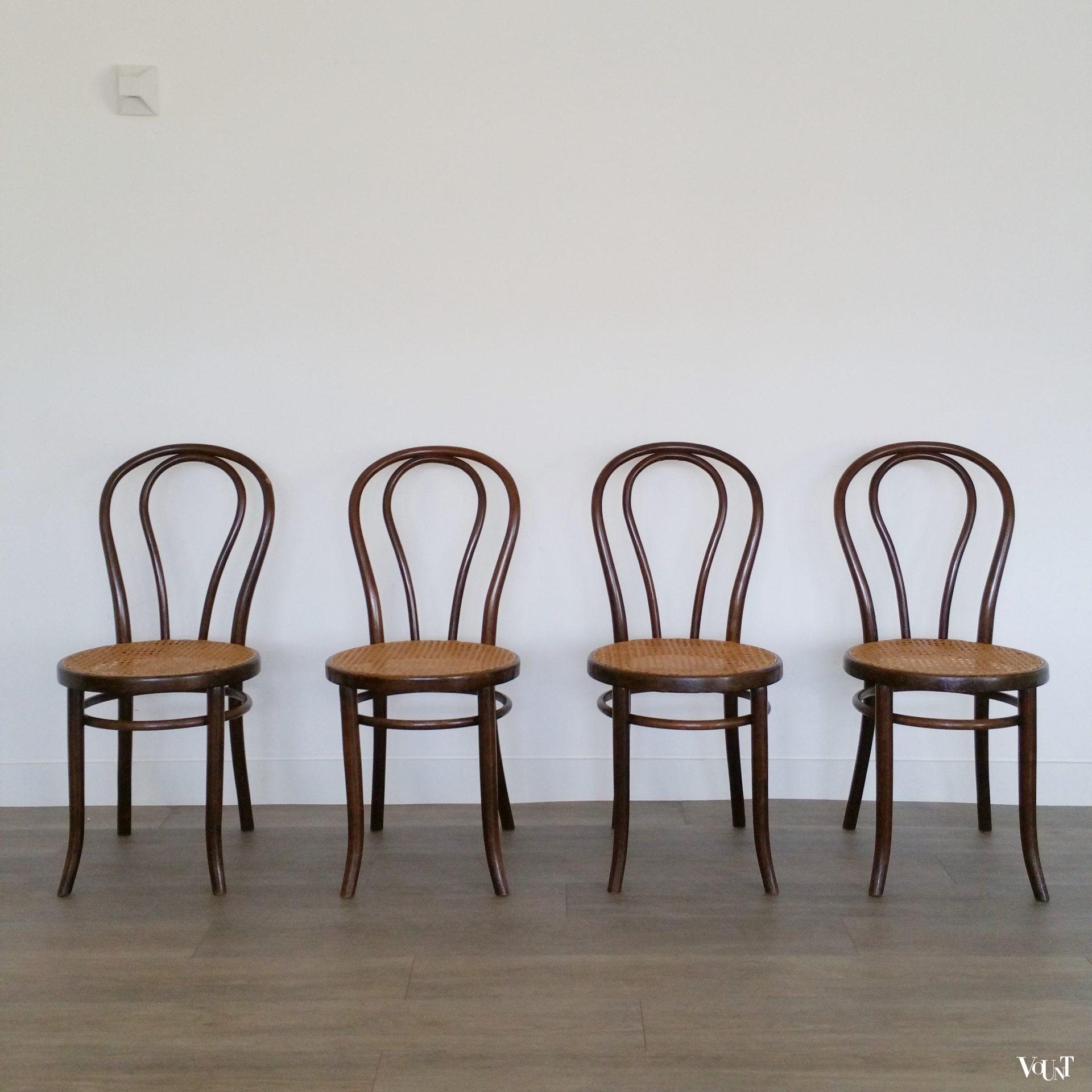 Set van 4 originele Thonet nr. 18 stoelen, jaren '20