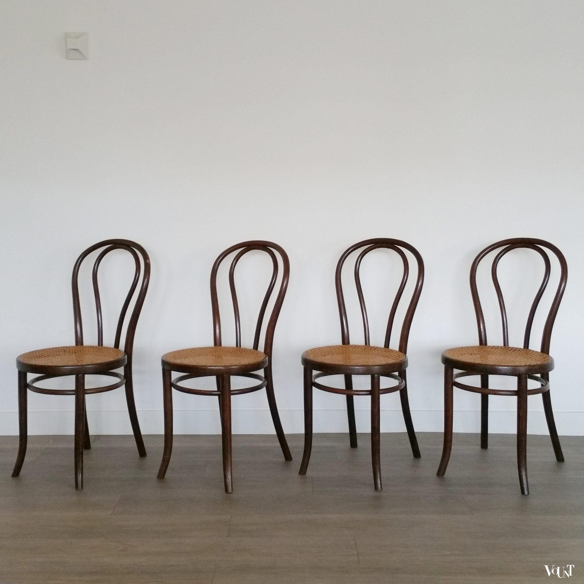 Set van 4 originele Thonet nr. 18 stoelen, jaren '20
