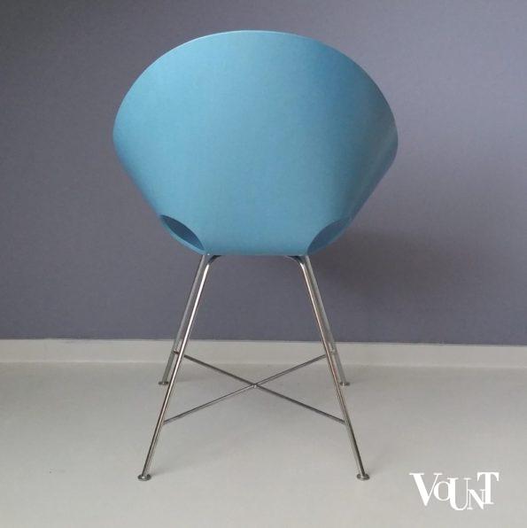 Stoel ST 664, Edelhardt (Eddie) Harlis voor Thonet, heruitgave jaren '90 (blauw)