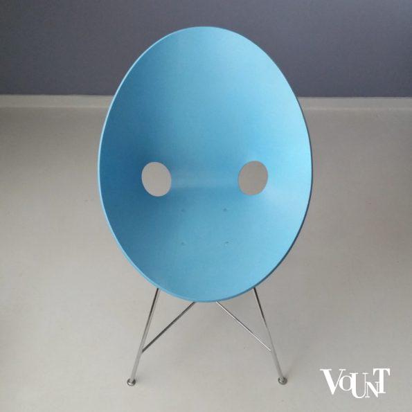 Stoel ST 664, Edelhardt (Eddie) Harlis voor Thonet, heruitgave jaren '90 (blauw)
