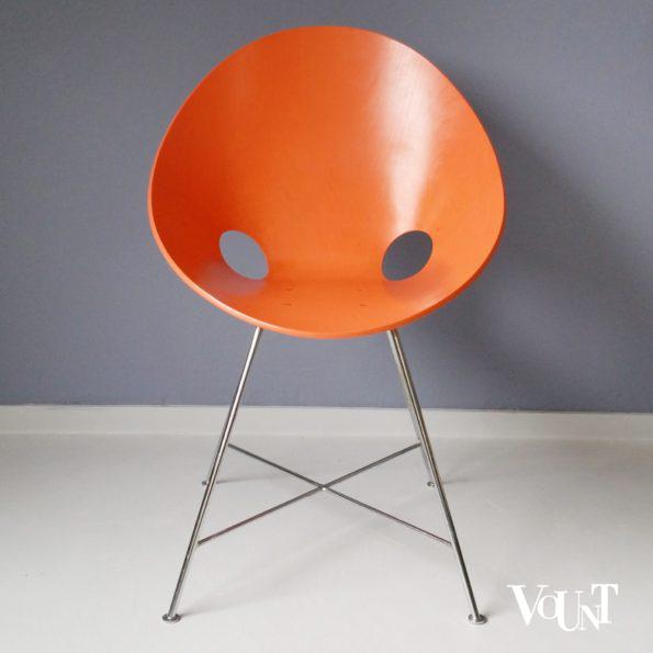 Stoel ST 664, Edelhardt (Eddie) Harlis voor Thonet, heruitgave jaren '90 (blauw)