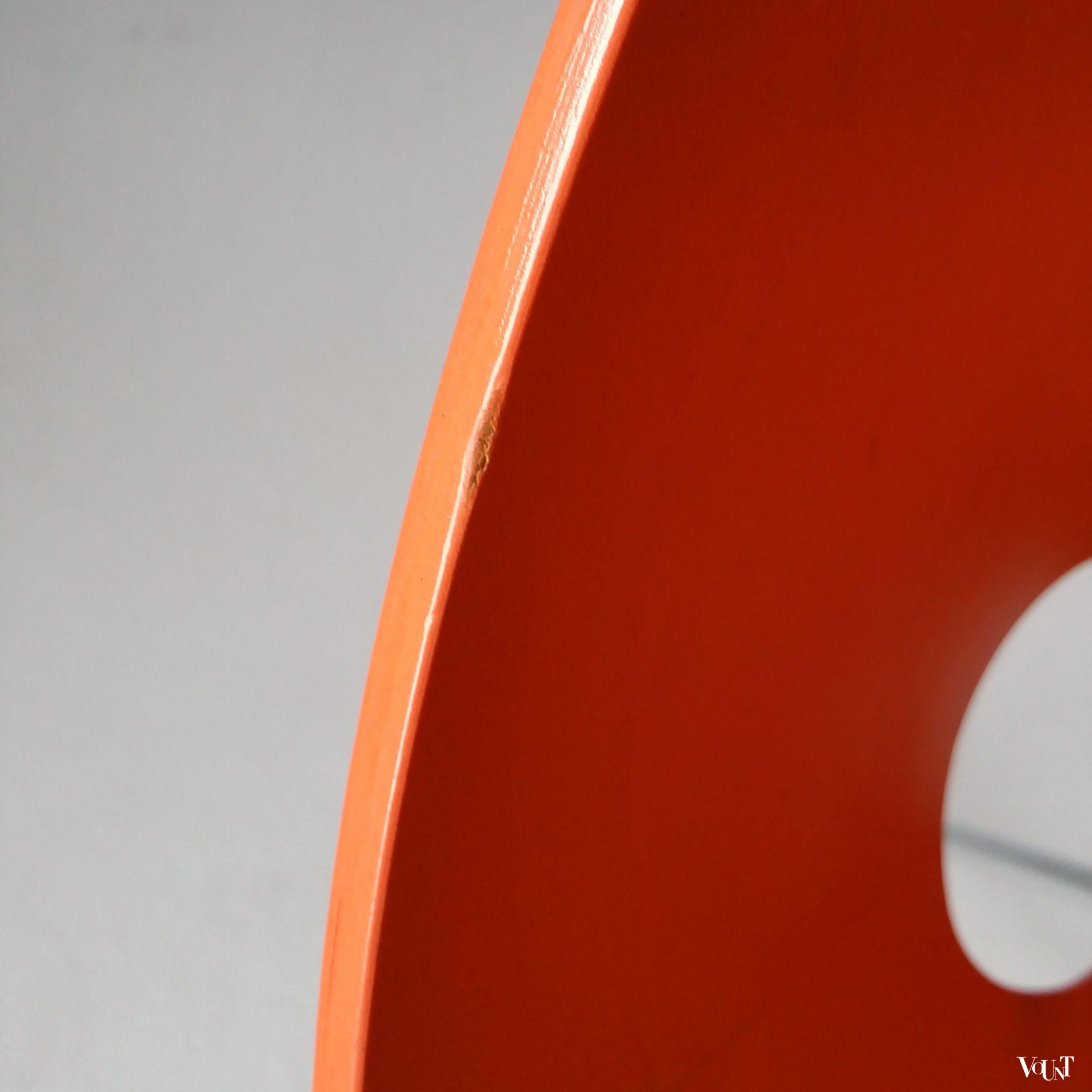 Stoel ST 664, Edelhardt (Eddie) Harlis voor Thonet, heruitgave jaren '90 (oranje)