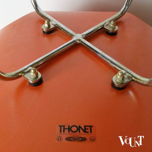 Stoel ST 664, Edelhardt (Eddie) Harlis voor Thonet, heruitgave jaren '90 (oranje)