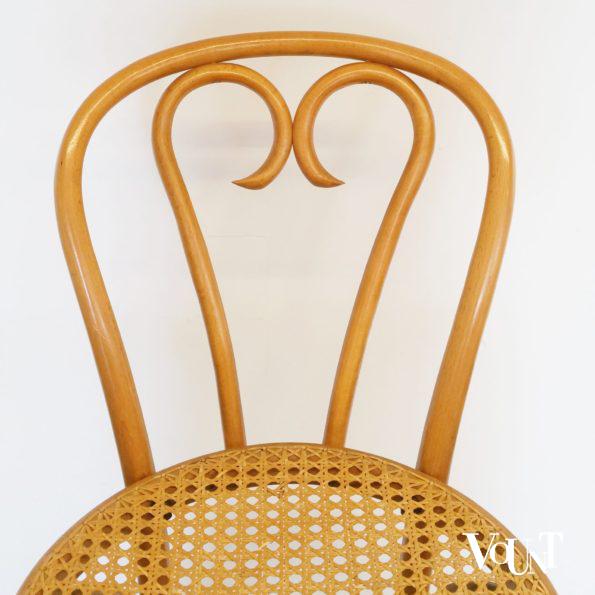 Set van 3 barkrukken met rotan zitting, ZPM Radomsko, jaren '60
