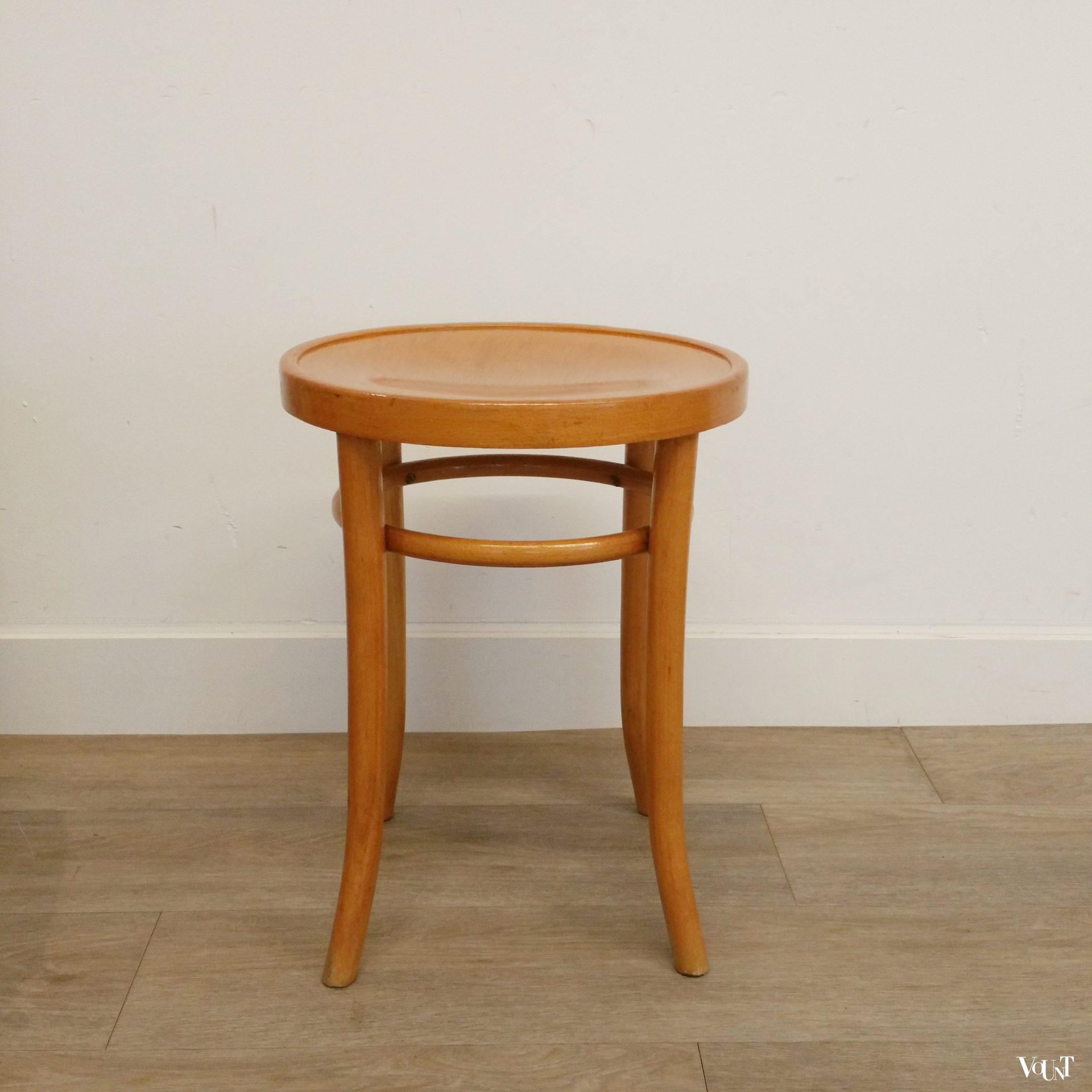 Set van 4 beukenhouten bentwood krukken, Ligna, jaren '60