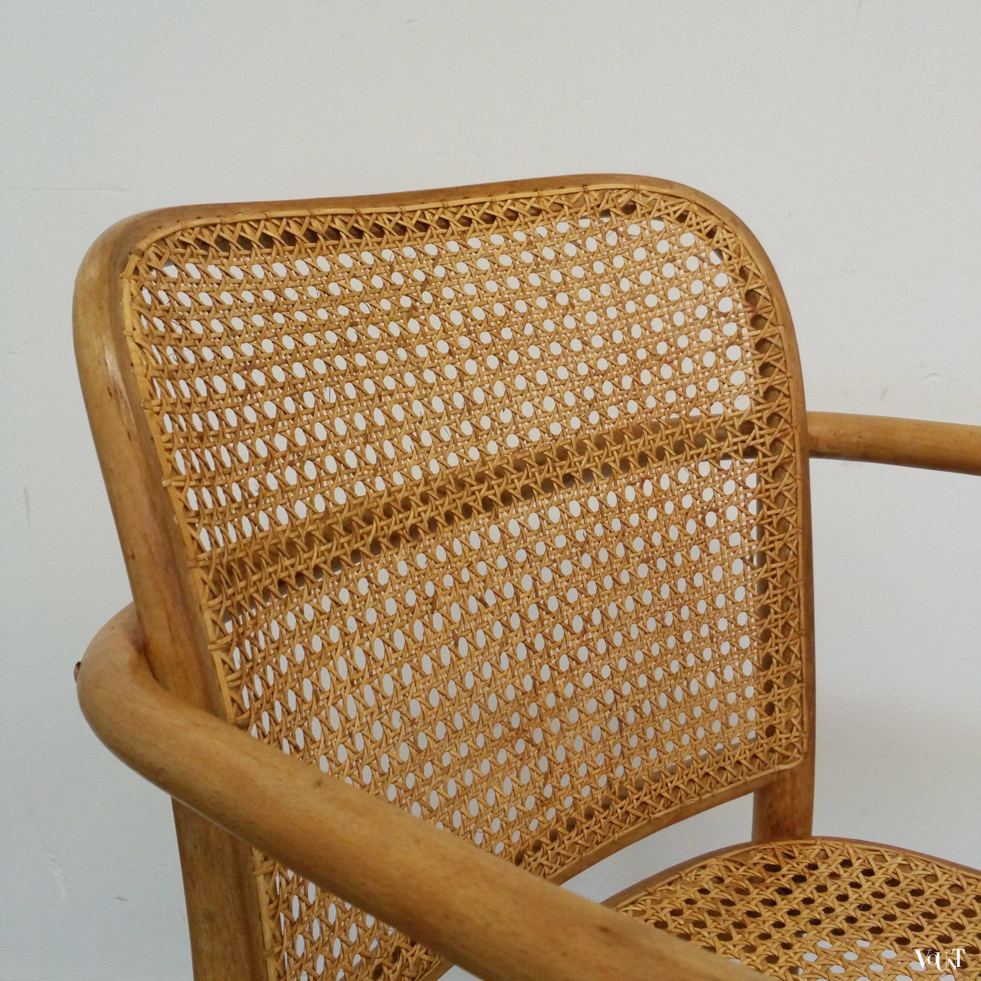 Set van 2 Praag of 811 stoelen, Josef Hoffmann voor Thonet, jaren '50