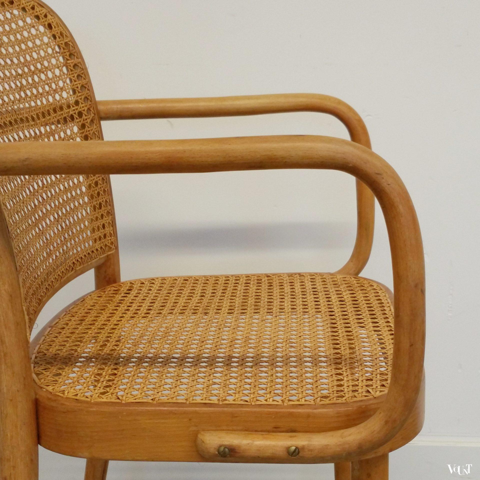 Set van 2 Praag of 811 stoelen, Josef Hoffmann voor Thonet, jaren '50