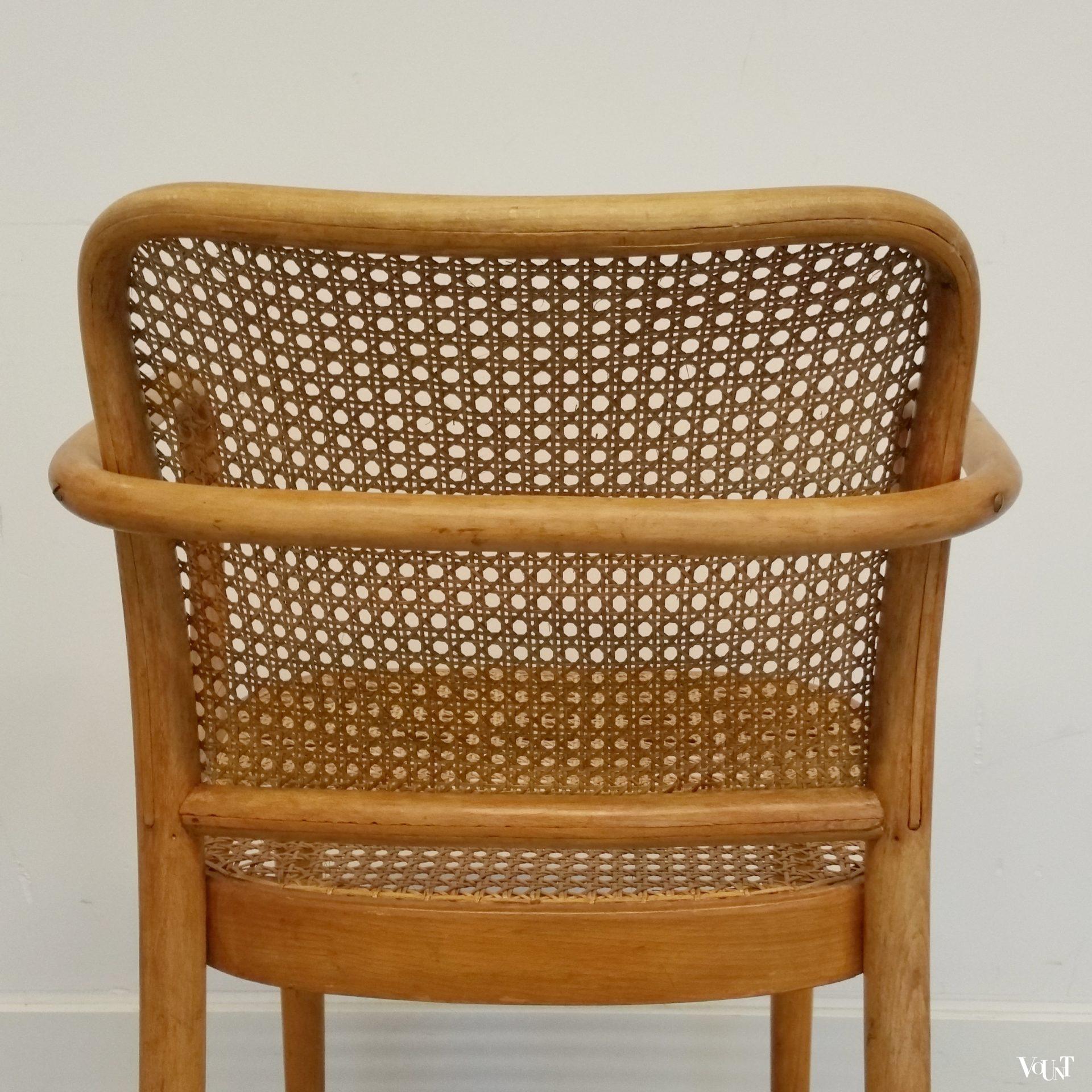 Set van 2 Praag of 811 stoelen, Josef Hoffmann voor Thonet, jaren '50