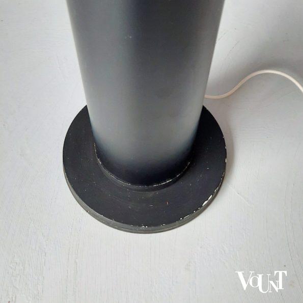 Vintage uplight / vloerlamp met glazen schaal, jaren '70