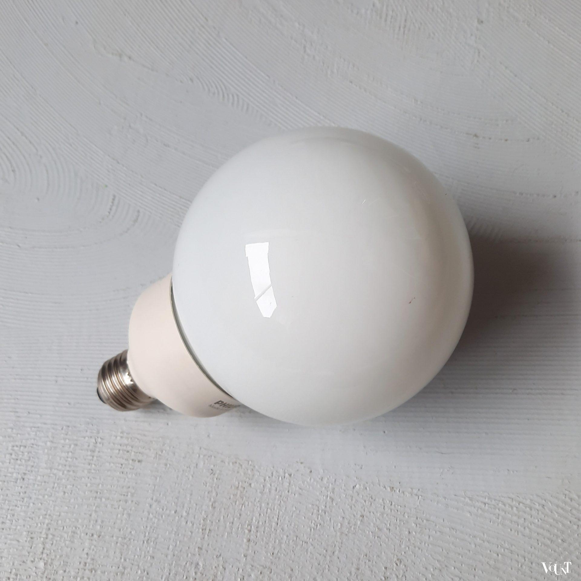 Vintage uplight / vloerlamp met glazen schaal, jaren '70