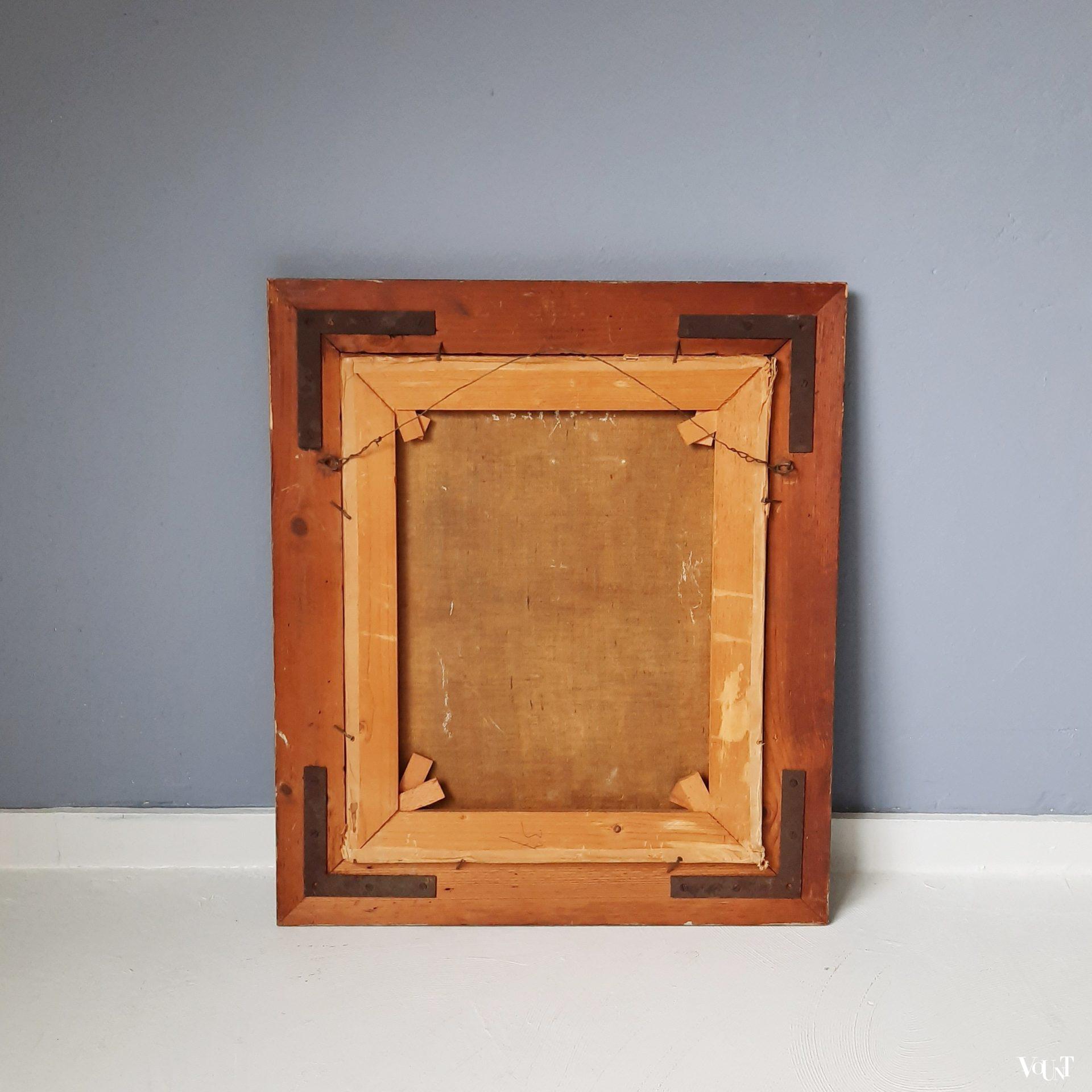 Schilderij clown en acrobate, René Renaud, 1928