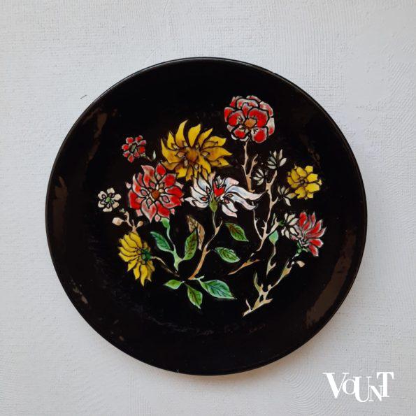 Zwart bord met bloemen, Youen (Yves-Alain Pleuven), jaren '60