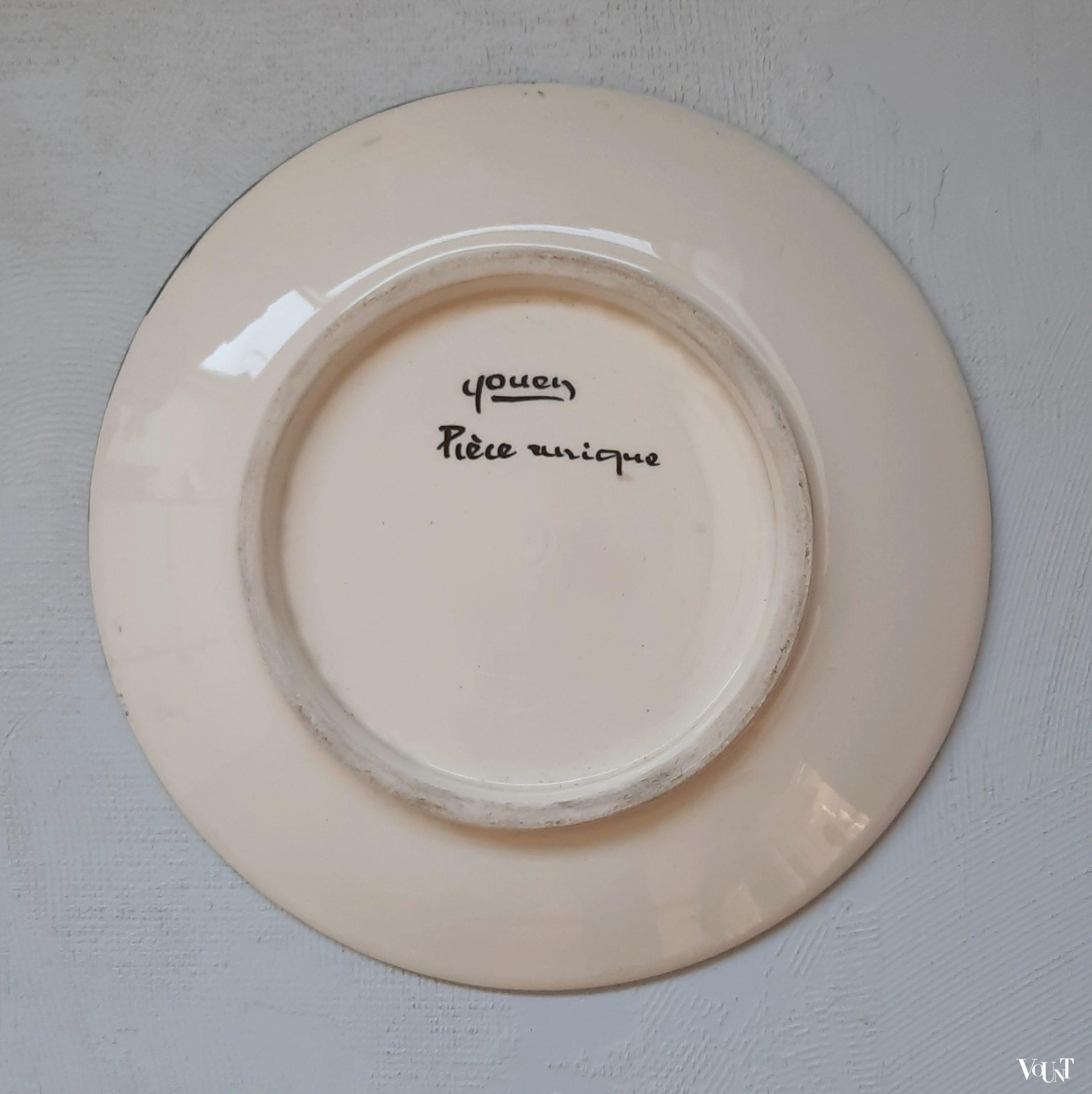 Zwart bord met bloemen, Youen (Yves-Alain Pleuven), jaren '60