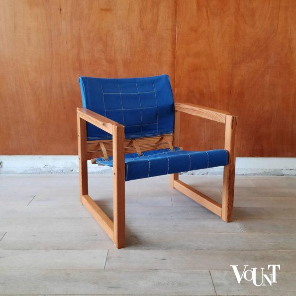 Safaristoel “Diana” met bijbehorend tafeltje, Karin Mobring voor Ikea, Zweden, jaren ‘70