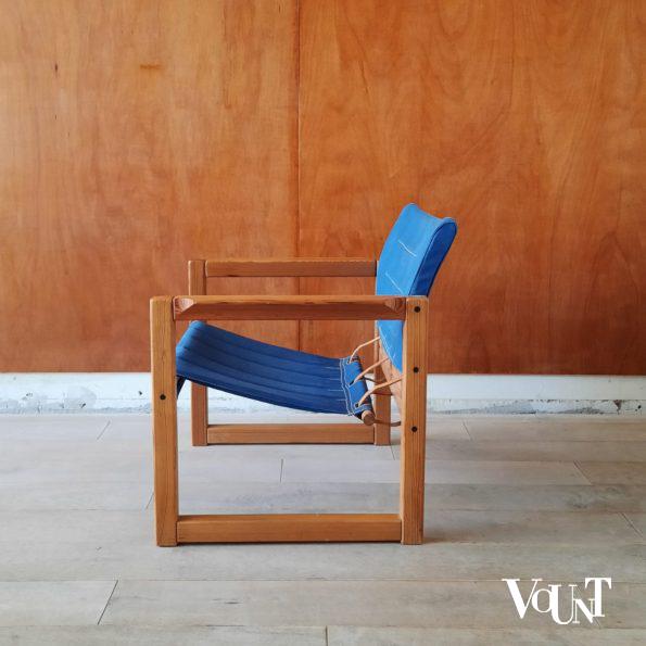 Safaristoel “Diana” met bijbehorend tafeltje, Karin Mobring voor Ikea, Zweden, jaren ‘70
