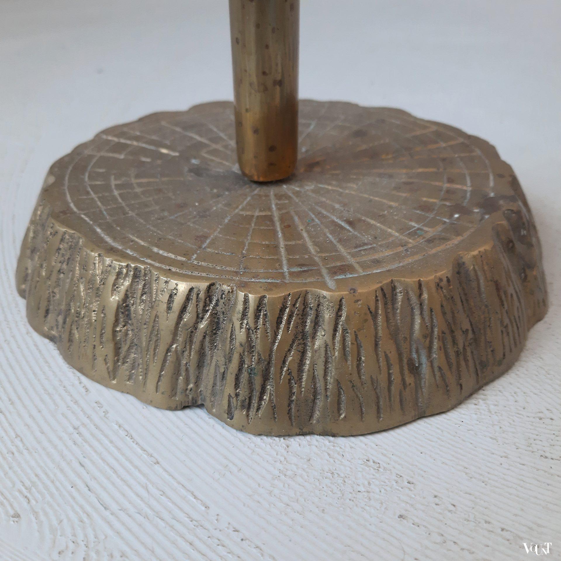 Grote messing papegaai op standaard, jaren '50