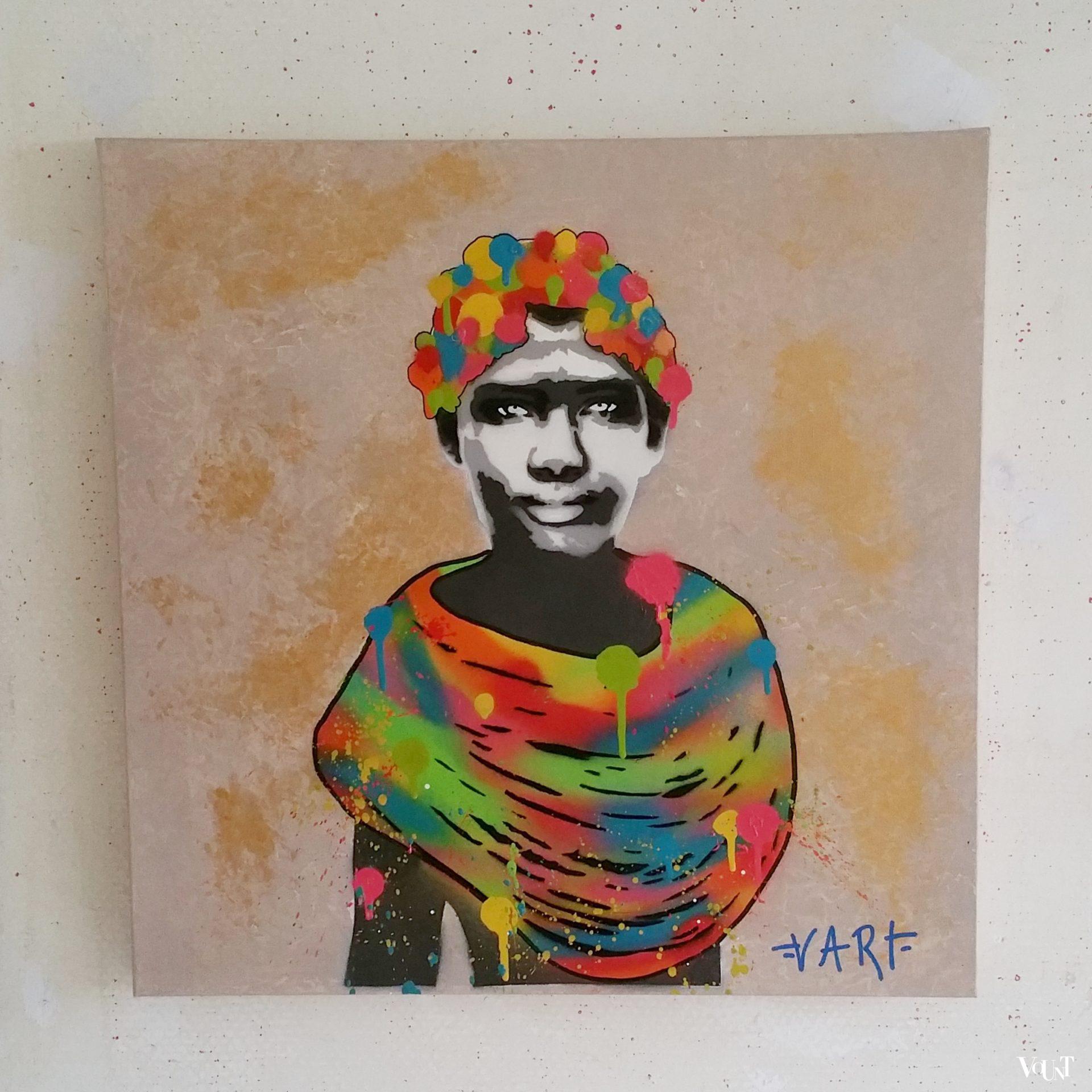 Urban Art-schilderij African Girl, VART, 2019