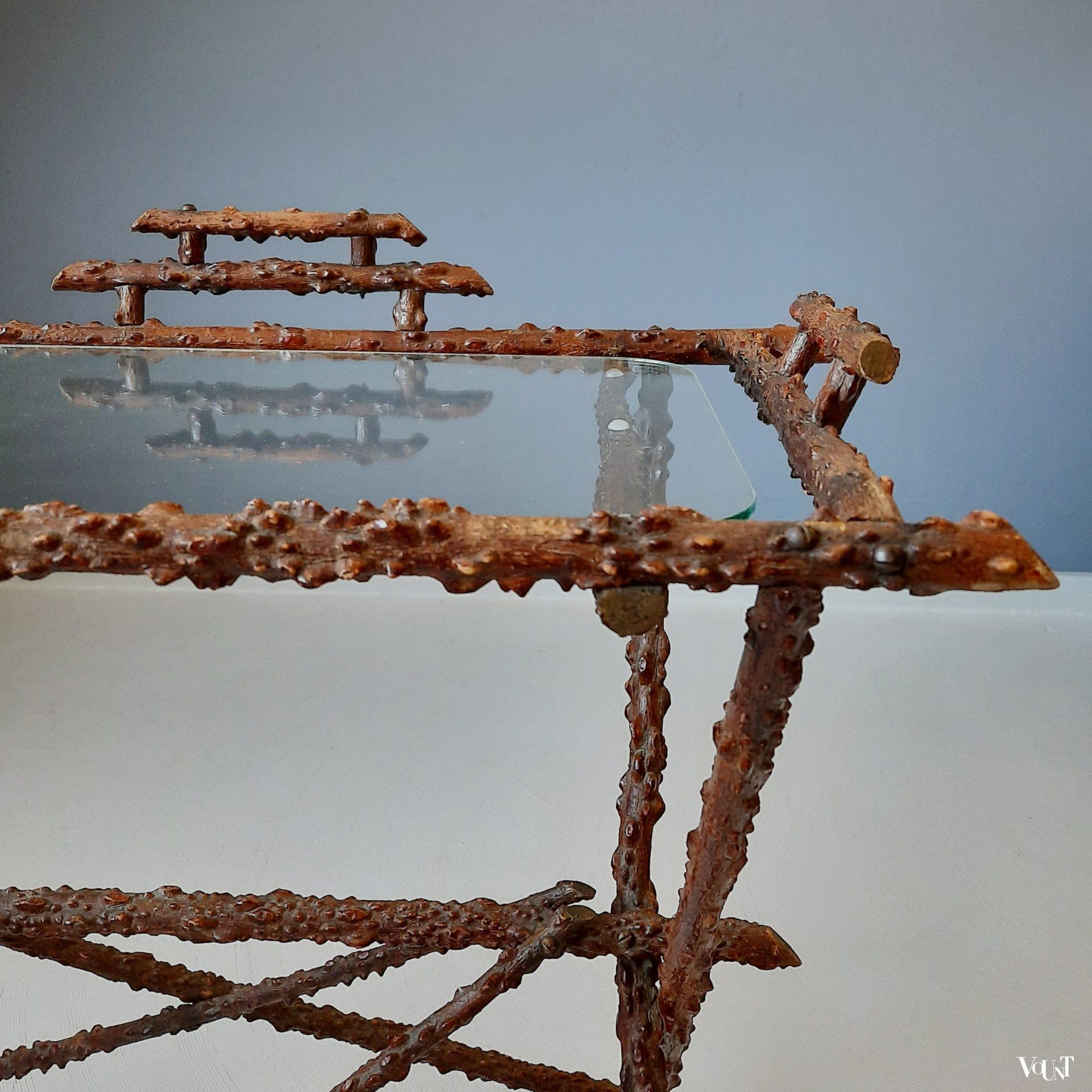 Antiek twijgentafeltje, eind 19e eeuw