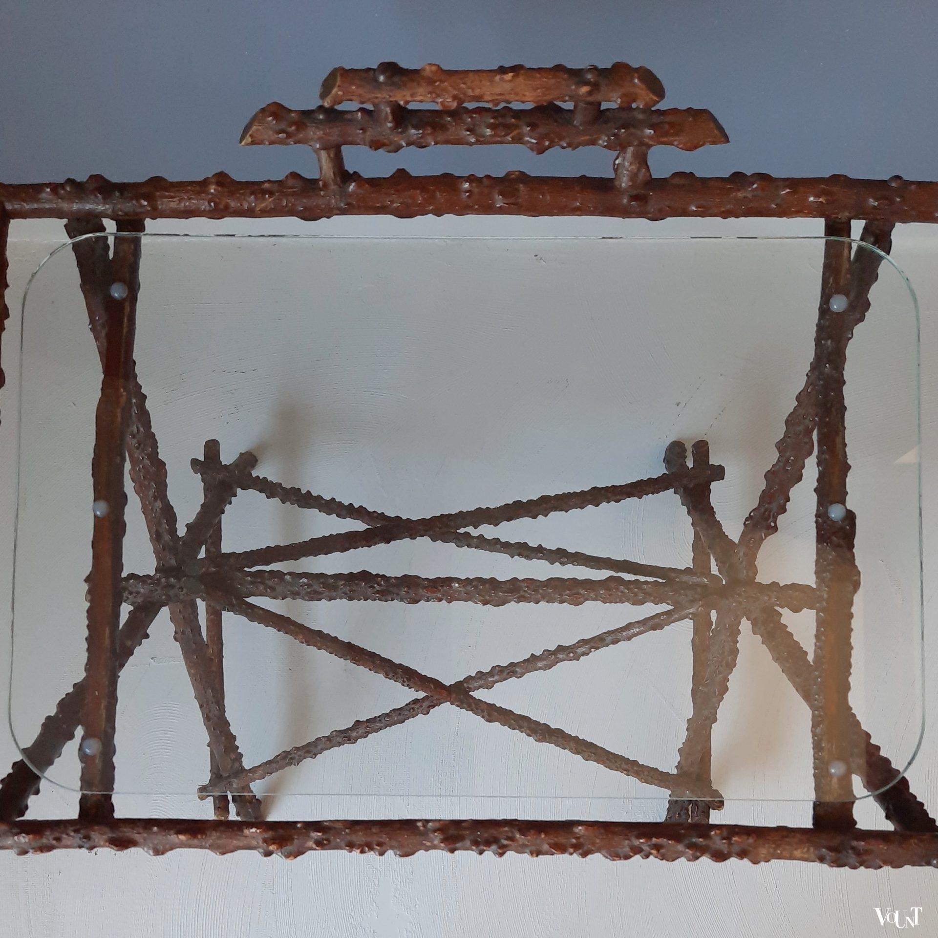 Antiek twijgentafeltje, eind 19e eeuw