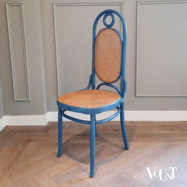 Set van 2 blauwe stoelen nr. 17, jaren '70